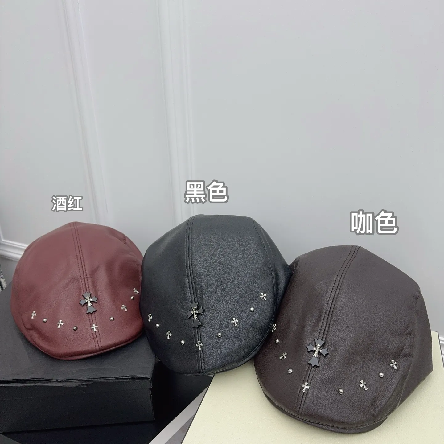 Autumn and winter Crow Heart ✝️ New forward hat! New lambskin super soft and textured!